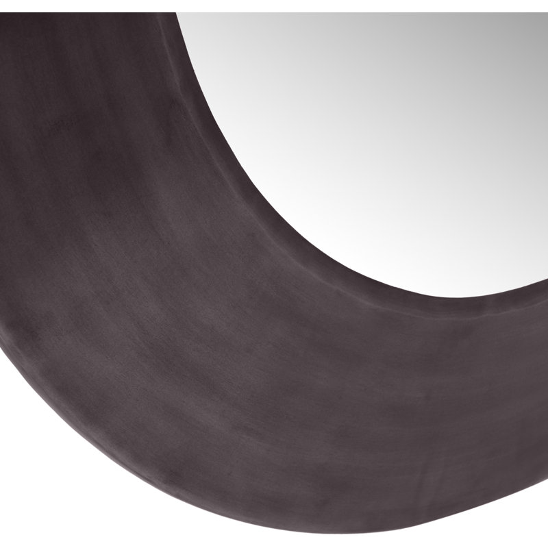 Lopp Iron Mirror, 24" H x 24" W, Black