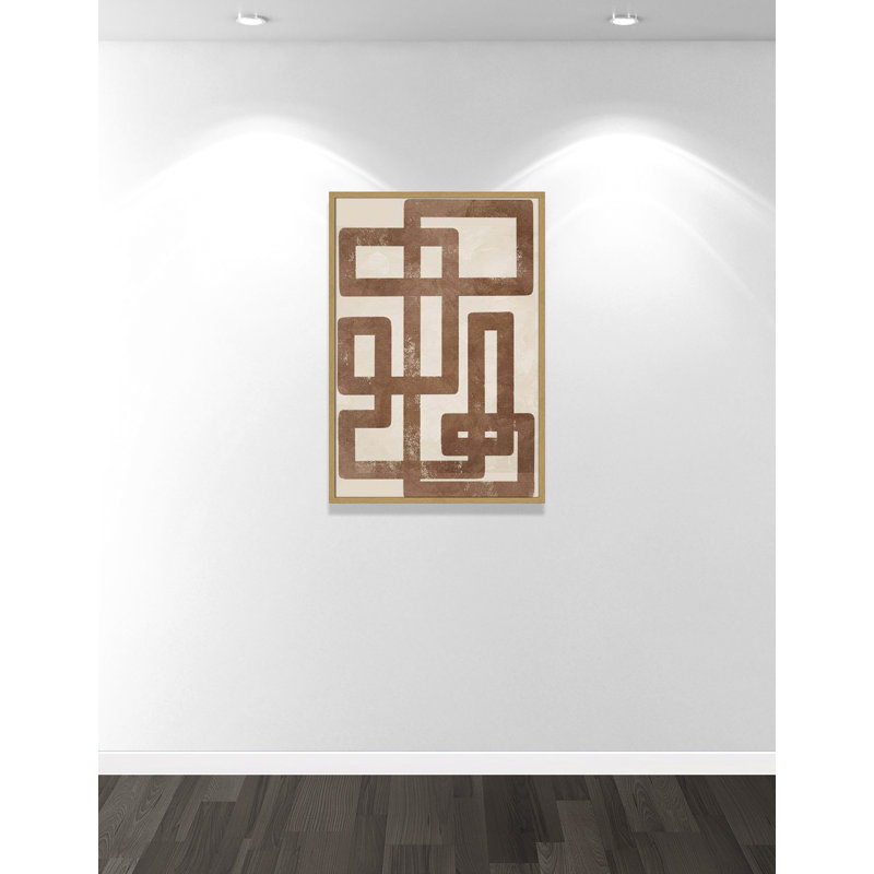 «Happy Natural Sequence II» par Marcus Prime, Cadre à texture grain de bois noir, H 41,5 po x l 29,5 po x P 0,75 po