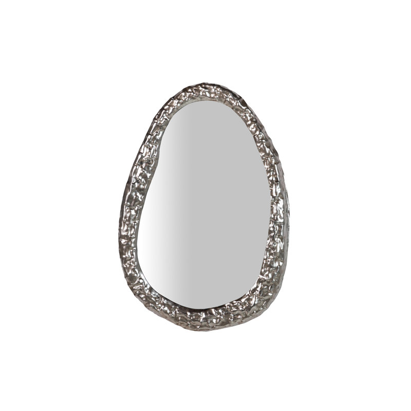 Metal Novelty Mirror, Silver