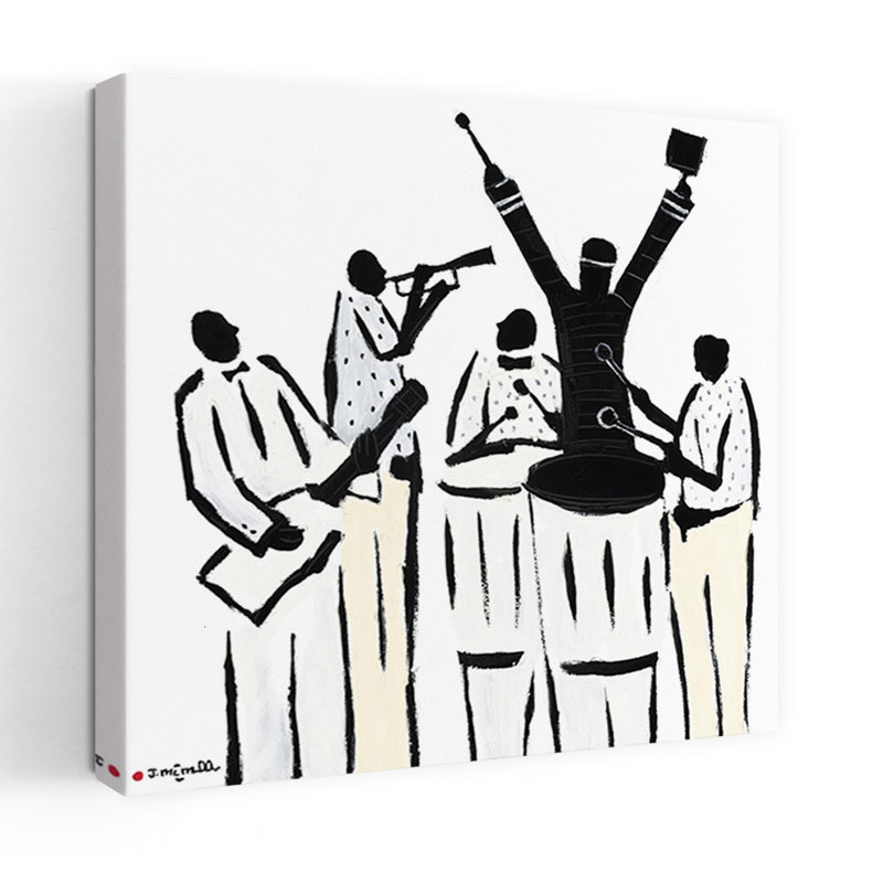 Silhouette, art contemporain abstrait, H 24 po x l 24 po