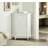 Bathroom Cabinet Triangle Corner Storage Cabinet with Adjustable Shelf Modern Style MDF Board 