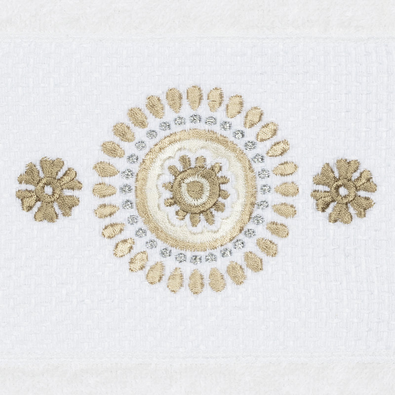 Isabelle Turkish Cotton Midweight Hand Towel, White