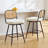 Upholstered Swivel Counter Stool With Rattan Backrest-1282506432-1282506492