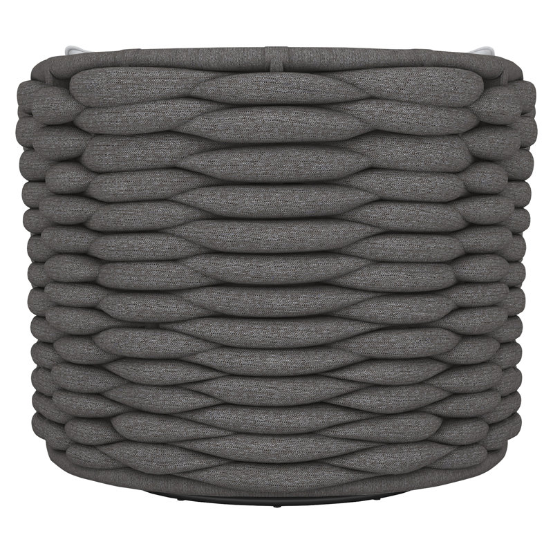 Outdoor Swivel Lounge Chair, Dark Gray