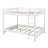 Wood Queen Size Bunk Bed With Ladder-2069216039