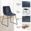 Chaise rembourrée en similicuir Ipke-1486414073