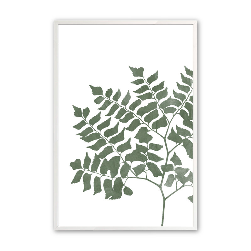 Verde Rhapsody VI, reproduction encadrée sur papier, Blanc opaque, H 21,5 po x l 17,5 po x P 1 po