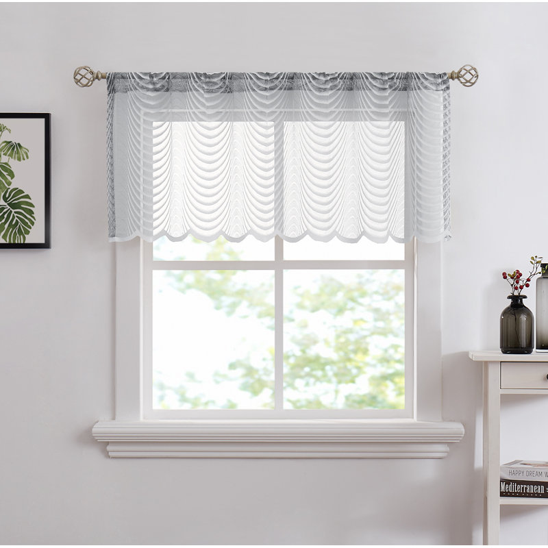 Semi Sheer Curtain, Silver