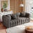 Beline 3-Seater Sofa, Modern Upholstery Couch with Toss Pillows-385898848