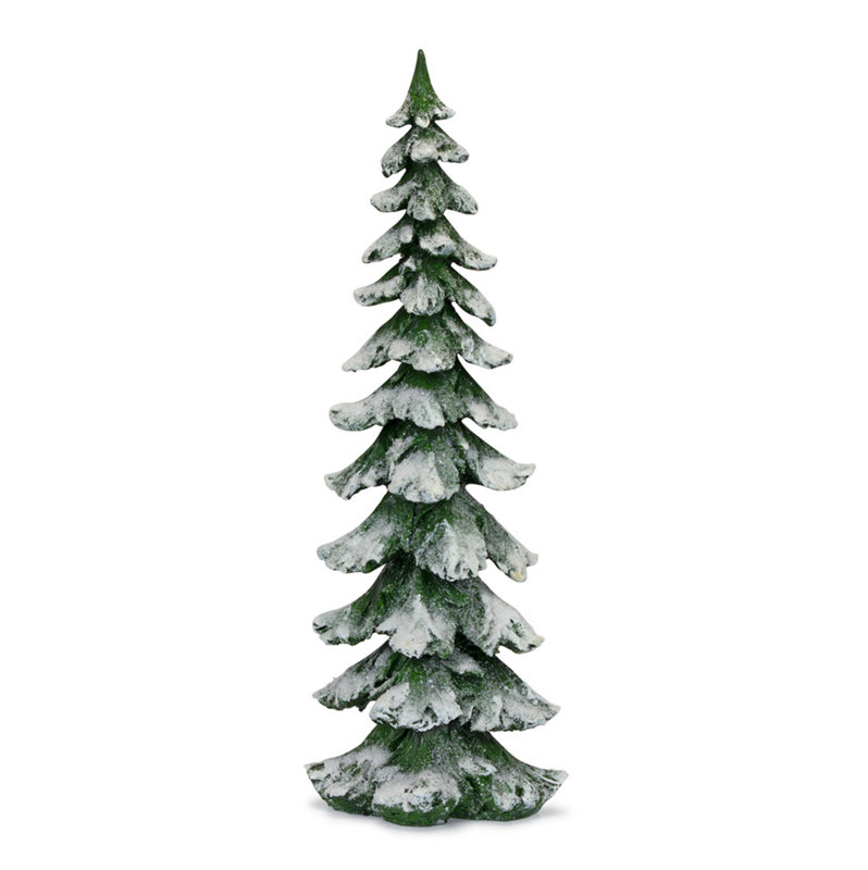 Figurine Fussnecker, H 26 po x l 9 po x P 9 po, Vert/blanc
