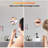 Ablie Wall Mounted Makeup Mirror 8-inch 1x/10x Double-Sided Magnifying, 360-Degree Free Rotation-588012885