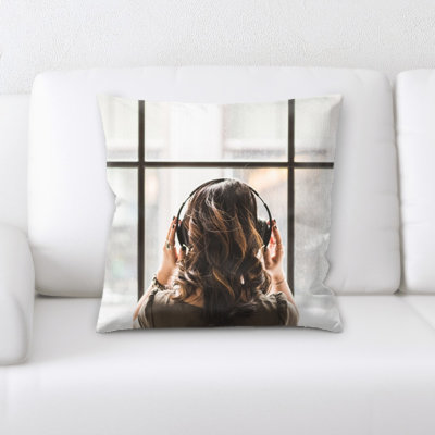 Microsuede Reversible Throw Pillow