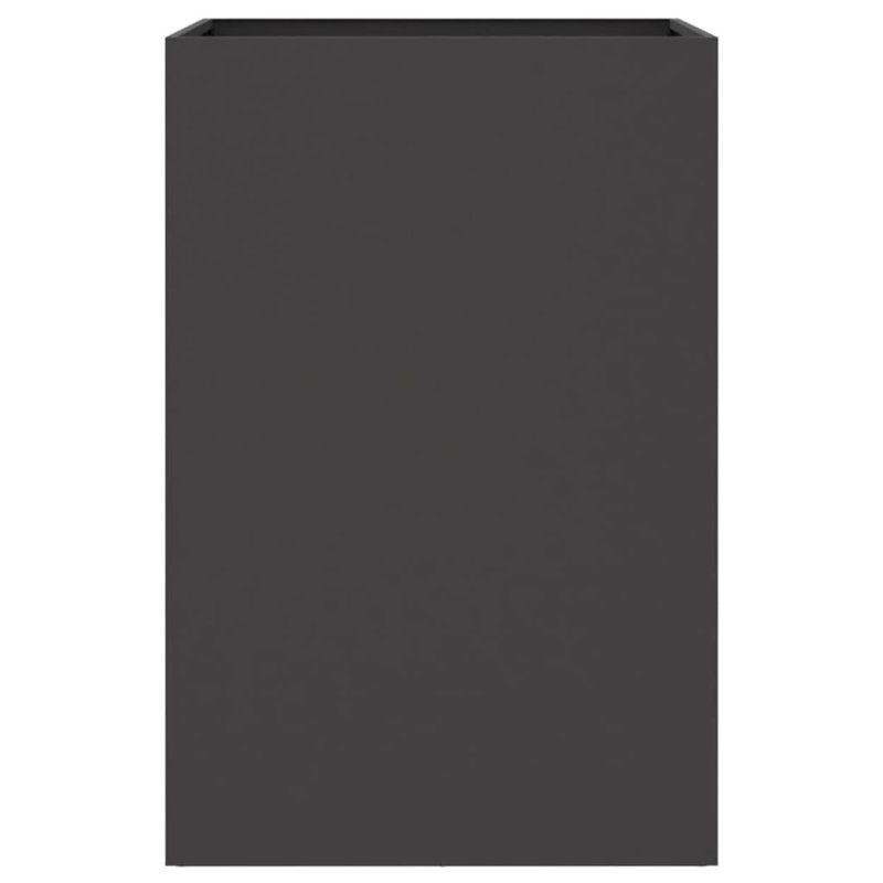 Planter Steel, 75cm H x 52cm W x 48cm D, Black, 1