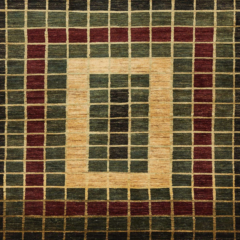 Abstract Indoor Rug, Square 6'