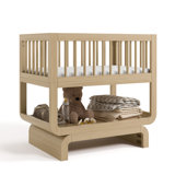 Santorini GREENGUARD Gold Certified Solid Wood Bassinet , Mattress Pad Included
