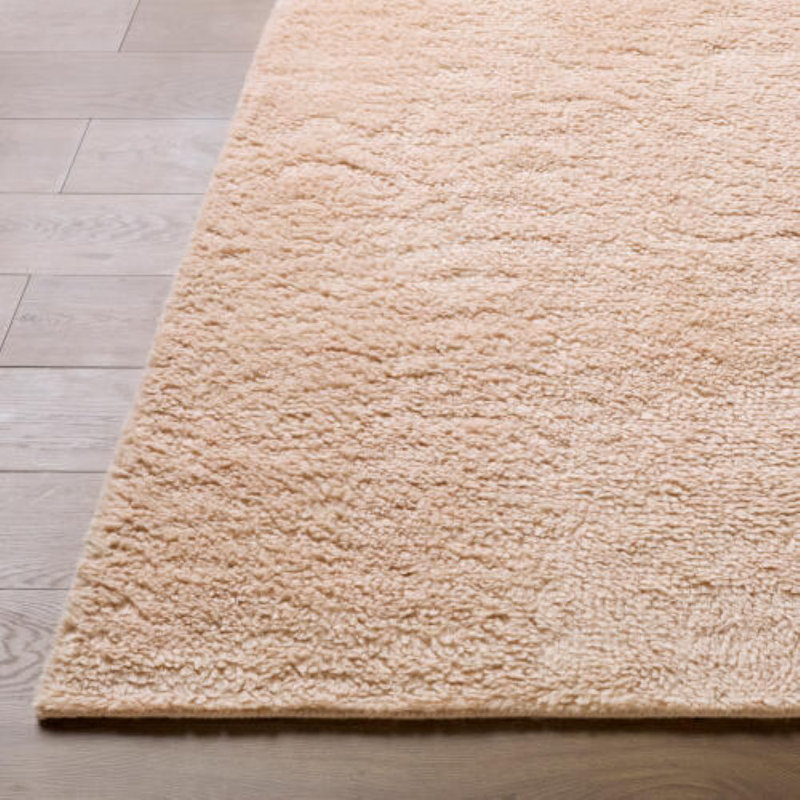 Tapis fait à la main Snuggle, Rosé, Rectangulaire 8 pi x 10 pi