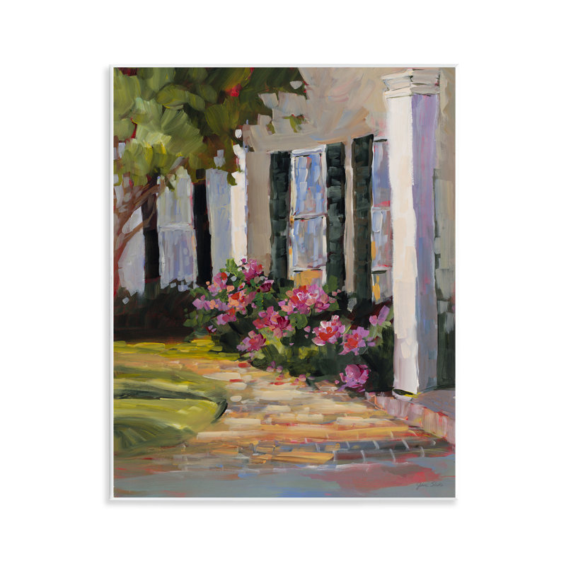 Sunlit Garden Path, plaque murale, par Jane Slivka