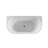 67  inch Freestanding Acrylic Bathtub in Glossy White
