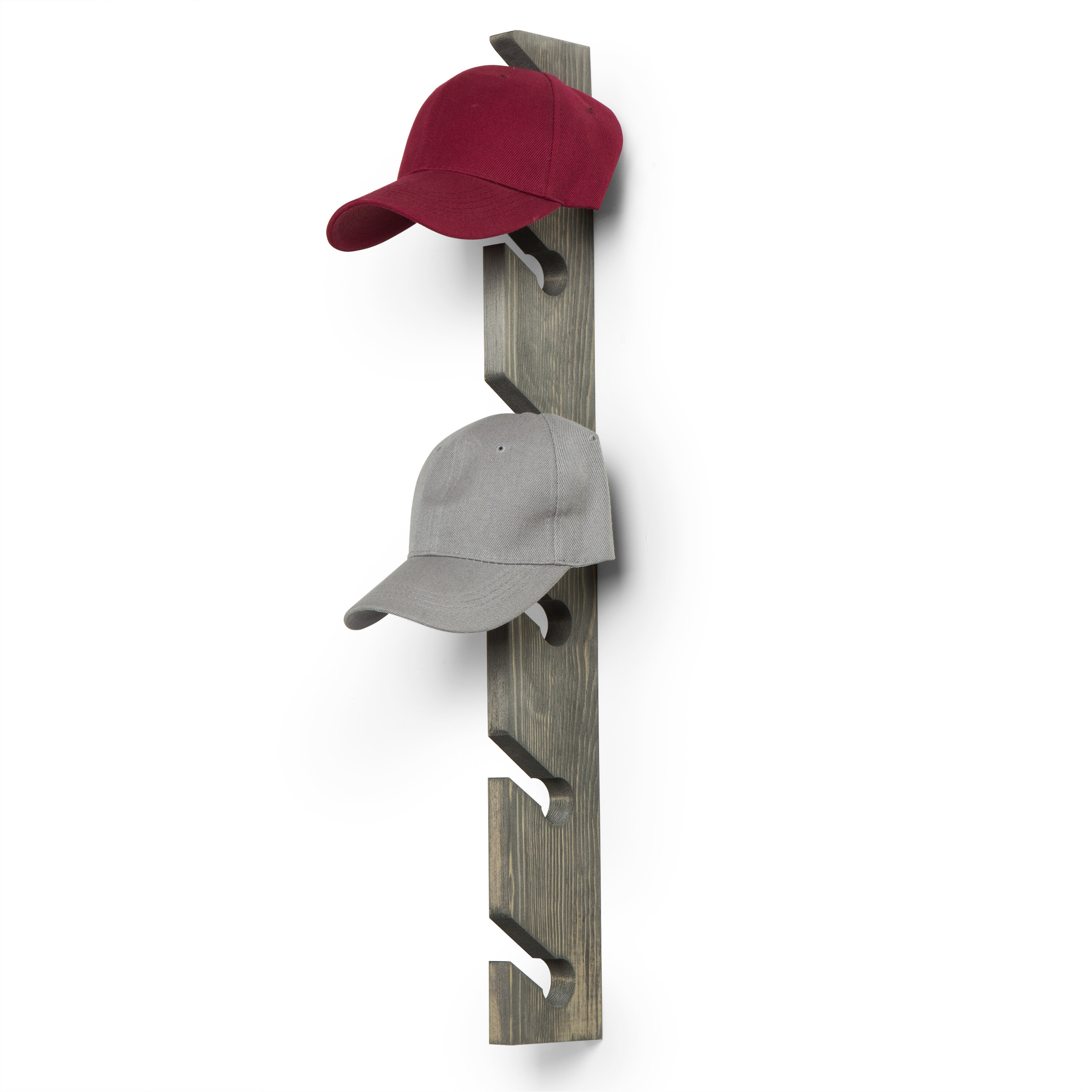 Gracie Oaks Lunar Solid Wood 6 - Hook Wall Mounted Hat Rack & Reviews -  Wayfair Canada