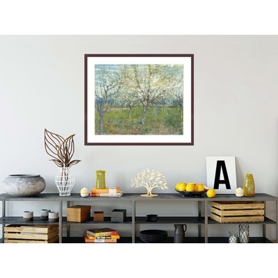 «The Pink Orchard» par Vincent van Gogh, impression giclée encadrée