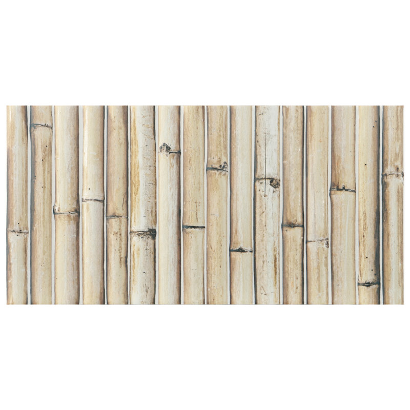 Bamboo 5.88'' W x 11.88'' L Tile, Sandy White