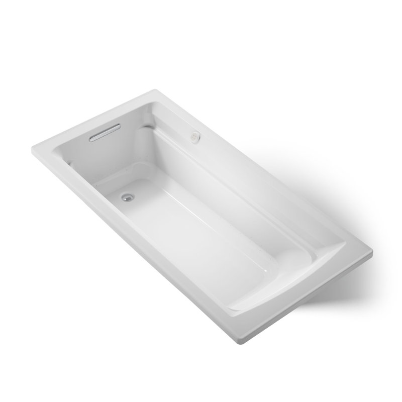 Archer® 72" x 36" Drop  in Air Bathtub, Ice Grey