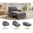40.5" Upholstered Convertible Chair 3-In-1 Pull Out Sofa Bed-631835500