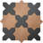 Seville Terracota 7 in. Star with Graphite Black 5 in. Cross Matte Porcelain Wall and Floor Tile (10.62 sq ft/case) - 68 Pack-118043058