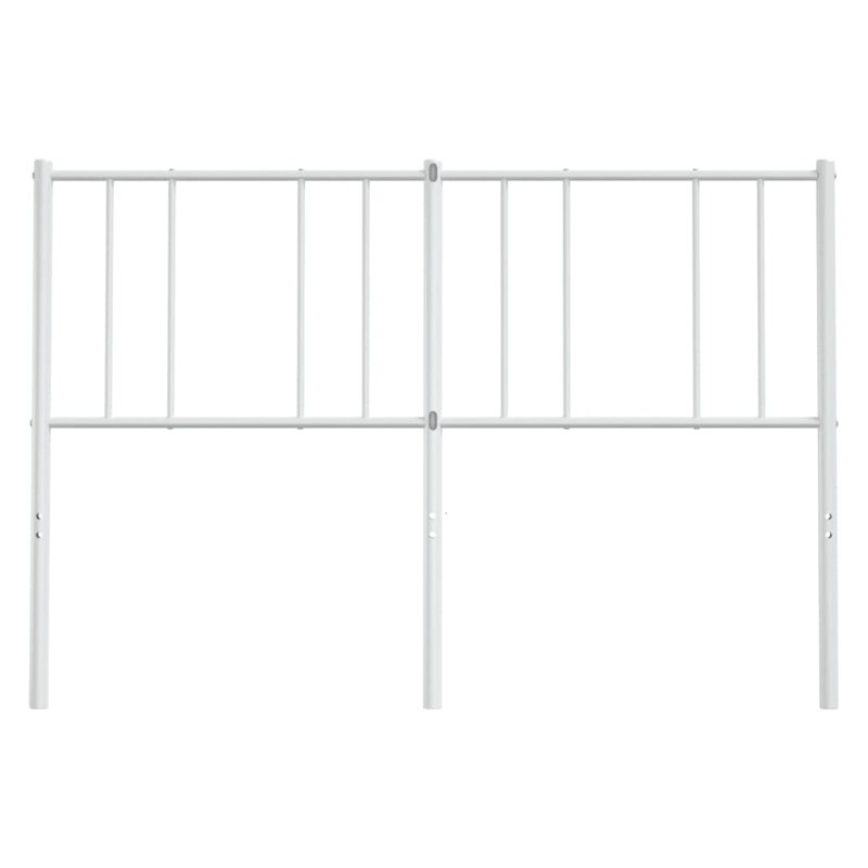 Eilleen Durable Metal Headboard, Modern Style, Queen, White