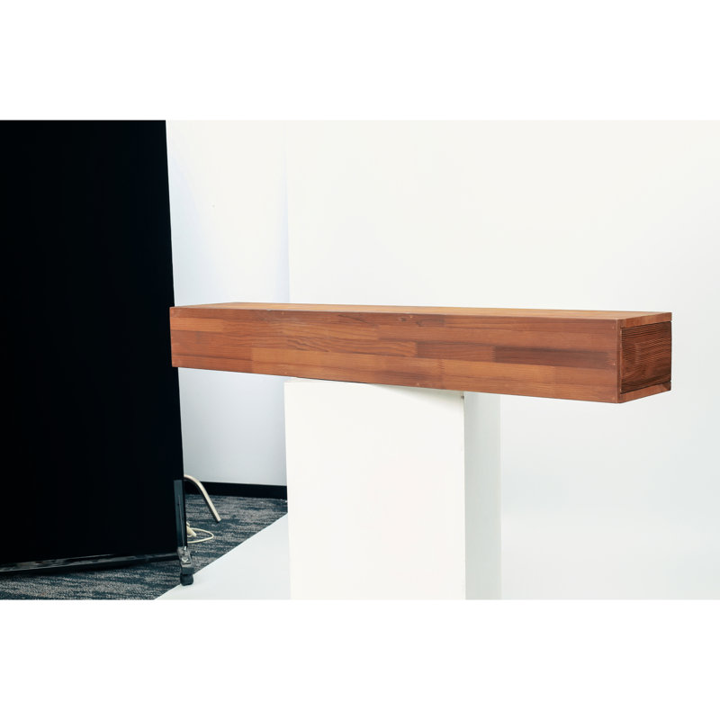 Étagère murale flottante en bois rustique de 72 po pour la construction solide de la maison, support de suspension invisible, 50 charges et aspect élégant