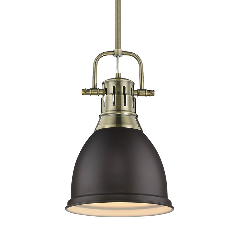 Ruthie 1 - Light Pendant, Rubbed Bronze, Aged Brass