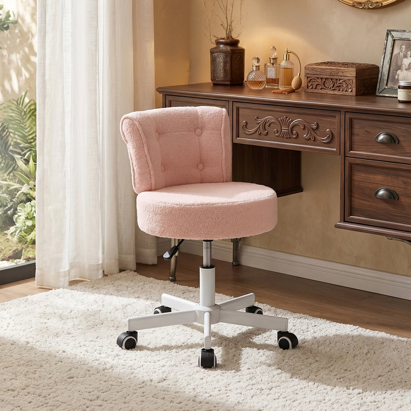 Accent Stool, Pink