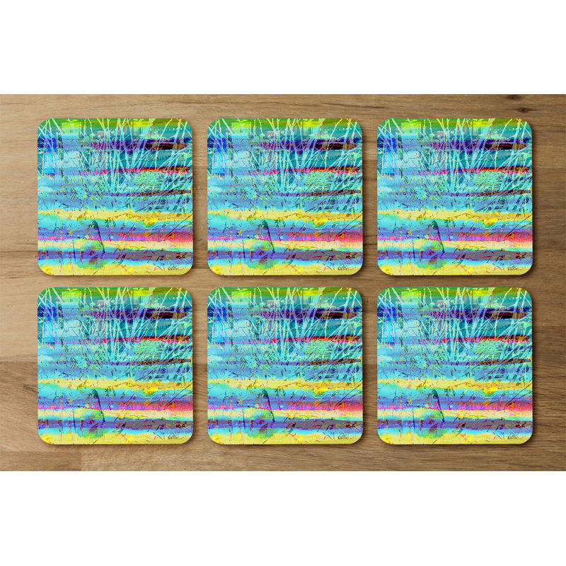 Square 6 Piece Coaster Set