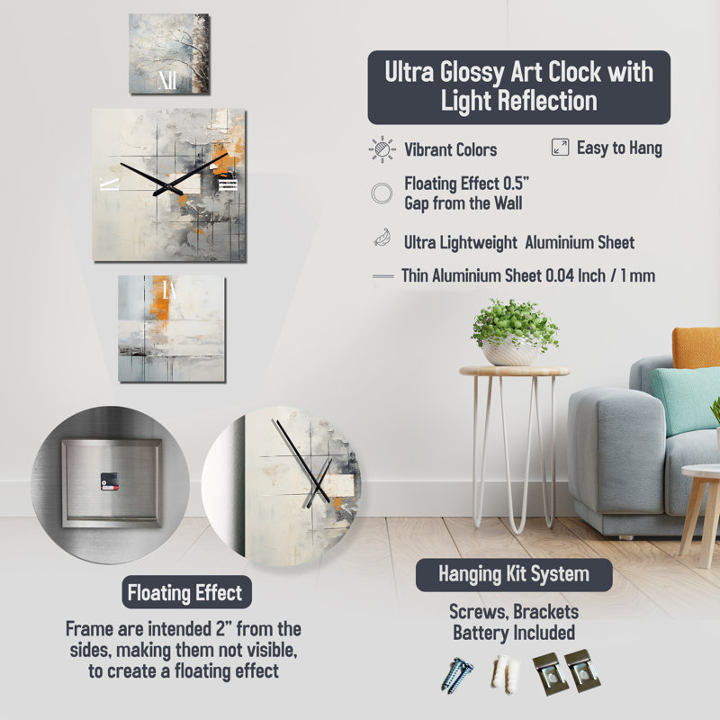 Coleen Metal Wall Clock