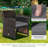 Ele 2 - Person Patio Conversation Set with Cushions-55340589