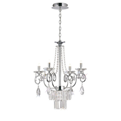 4 - Light Candle Style Chandelier