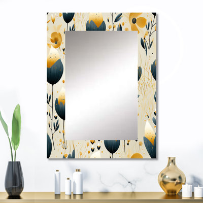 Motif floral sarcelle Alysse