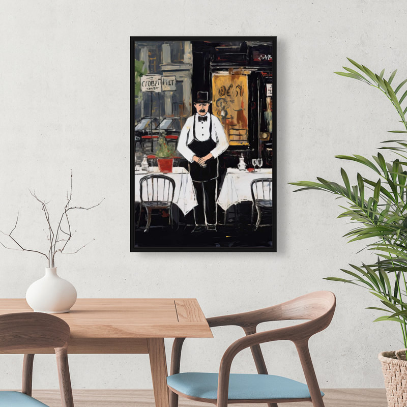 «The Cabaret - Street Scenery Kitchen», décoration sur toile encadrée, H 37,25 po x l 25,25 po