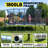 10' x 17' Rectangular Outdoor Trampoline with 1800 LB Reinforced Frame, Dual-Entry Safety Enclosure, Practice Markings and Galvanized Steel Support