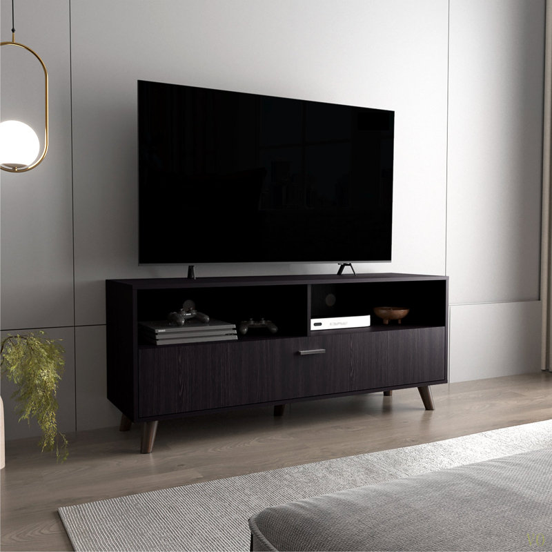 Meuble télé, 1 porte, 2 tablettes