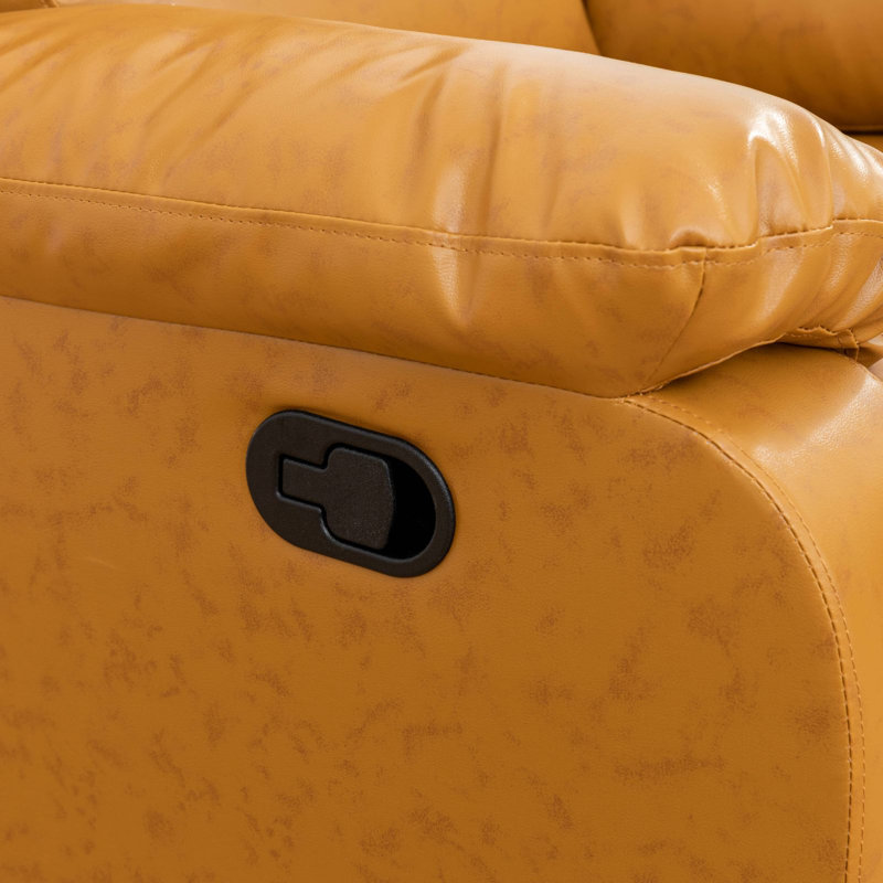 Causeuse de salon Jenesis Ginger, Similicuir Jenesis gingembre