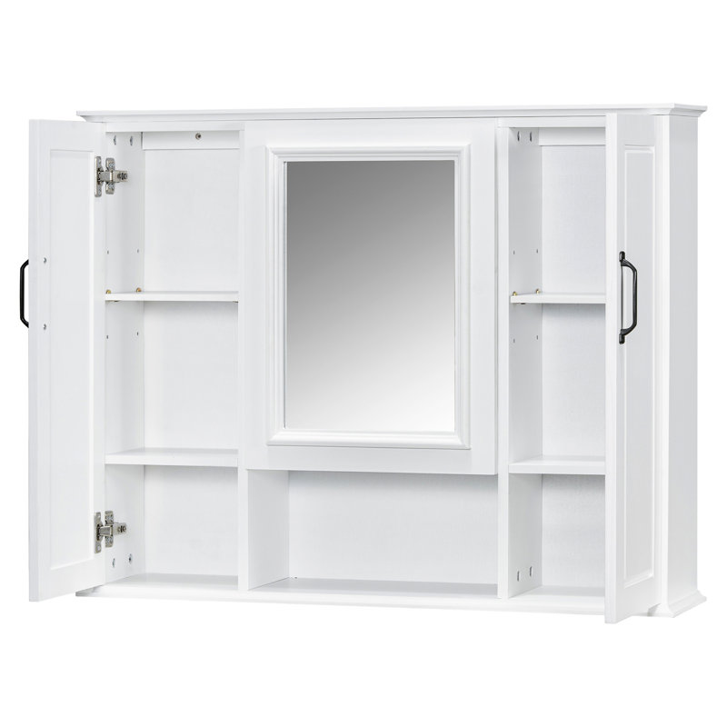 Armoire de rangement murale 36 po, Blanc