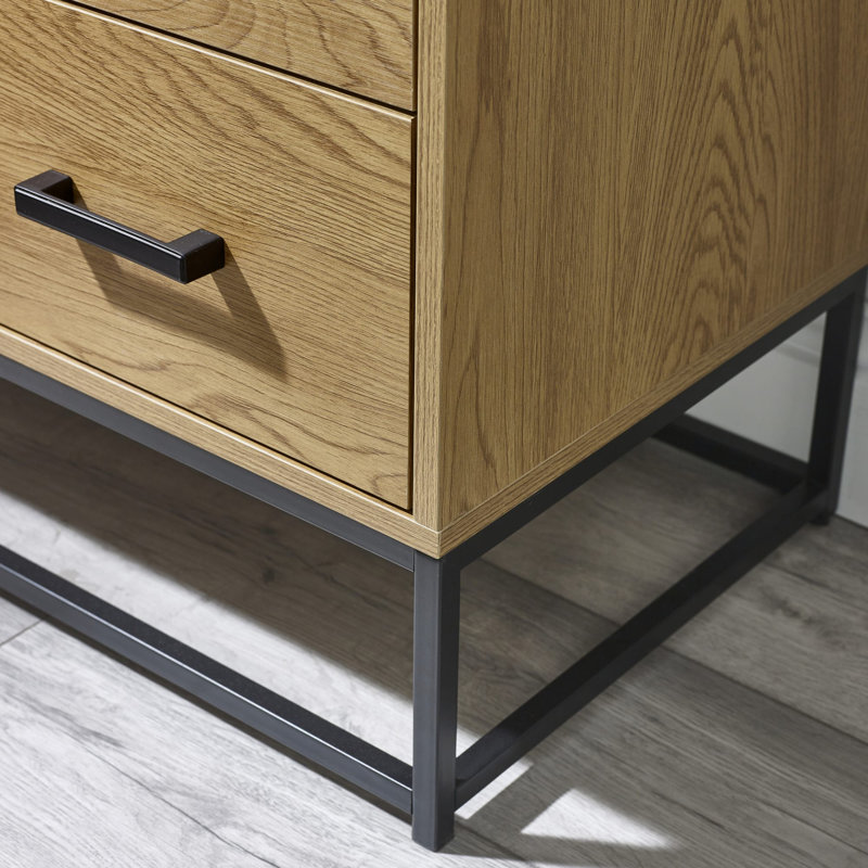 Bobie Light Oak Effect 4 Drawer Chest