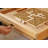 Sharnetta Rustic Word Game Table with Removable Glass Top
