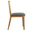 Chaise d'appoint en bois et rotin Monarch-102521191