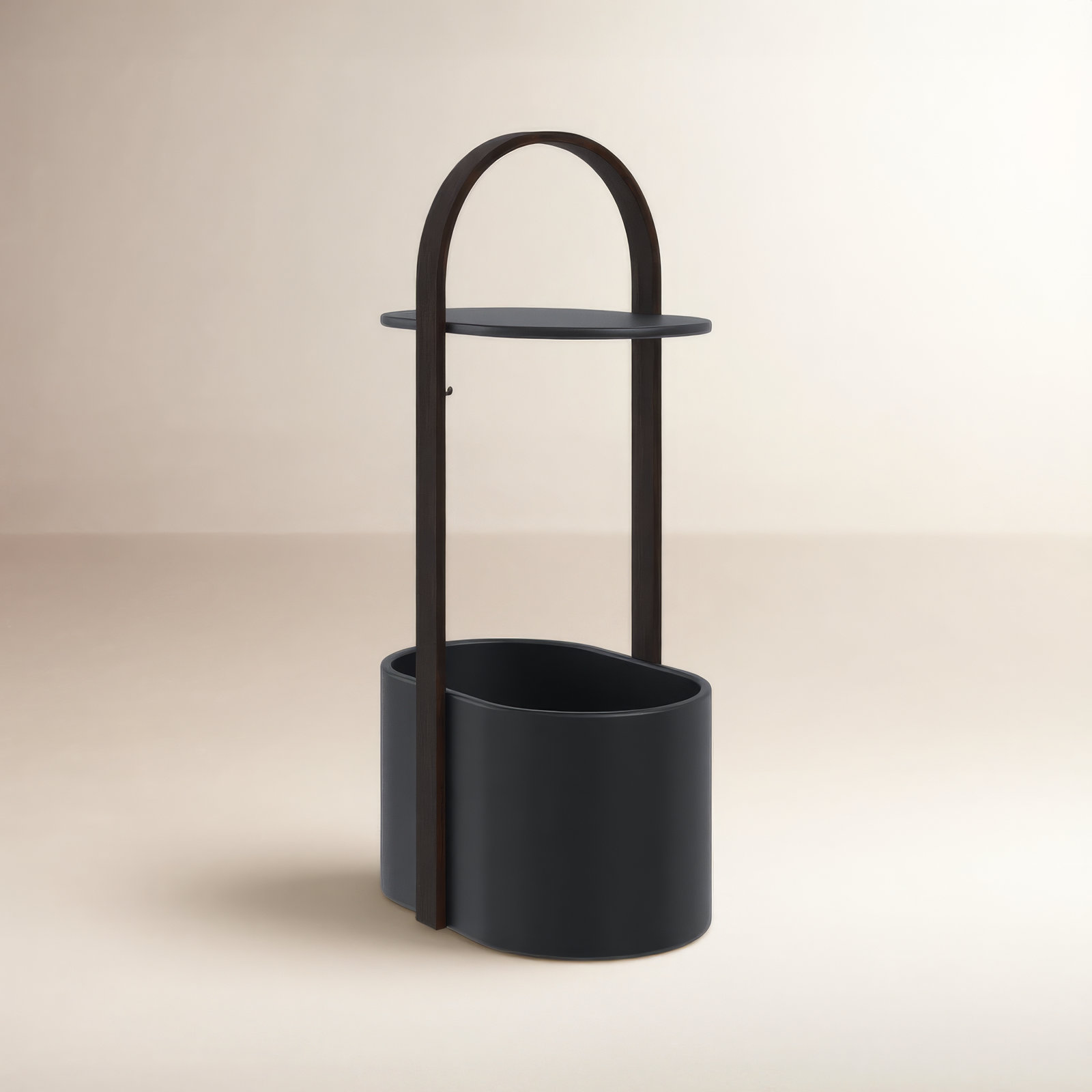 Akyah End Table, Black