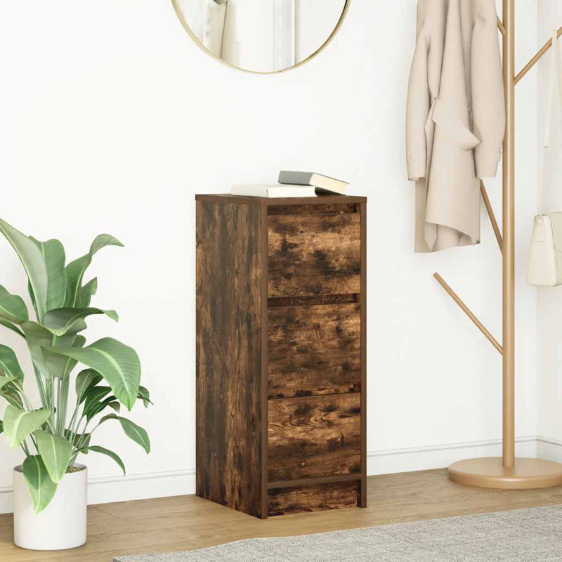 Sideboard 29.5X34x76 Cm Engineered Wood, Smoked Oak