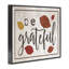«Be Grateful Fall Leaves Typographie» par Daphne Polselli, reproduction d'art textuel sur toile-1311572512-1323364741