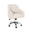Chaise de bureau beige moderne avec dossier incurvé pour un confort et une posture améliorés Composants réglables et sophistiqués
