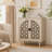 29.84" Black Bohemian Carved Storage Cabinet-561736875